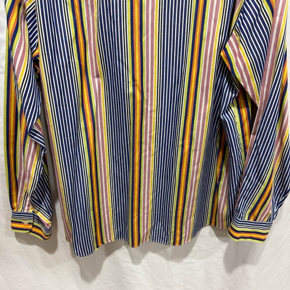 Polo Ralph Lauren Westerton Striped Button Up Shirt XL Multicolor Preppy Retro - Picture 11 of 12